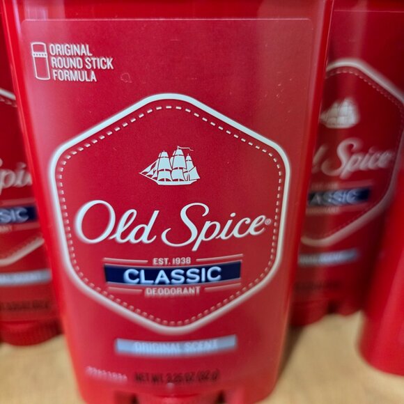 Lot of 9 Old Spice Classic Deodorant Original Scent Round Stick Formula New - Picture 3 of 6